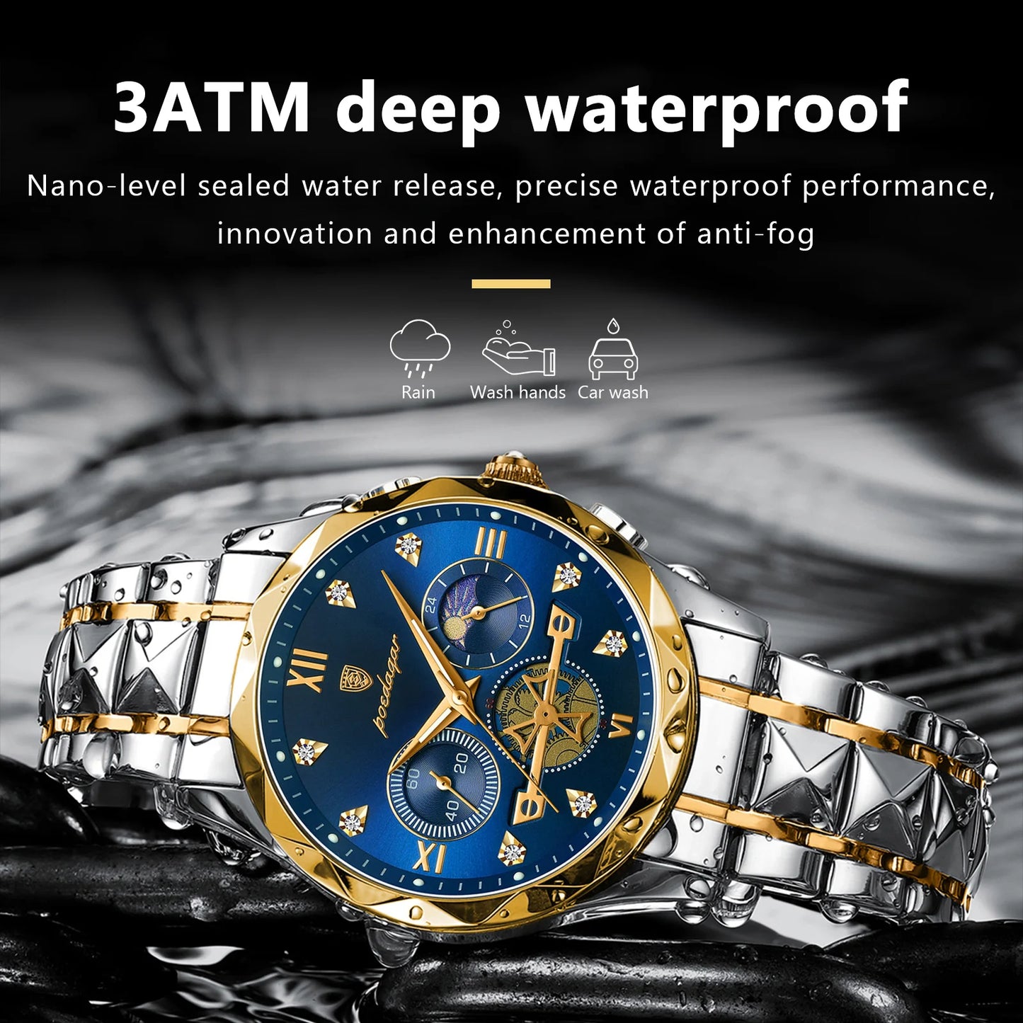 POEDAGAR 996 Fashion Men Watch