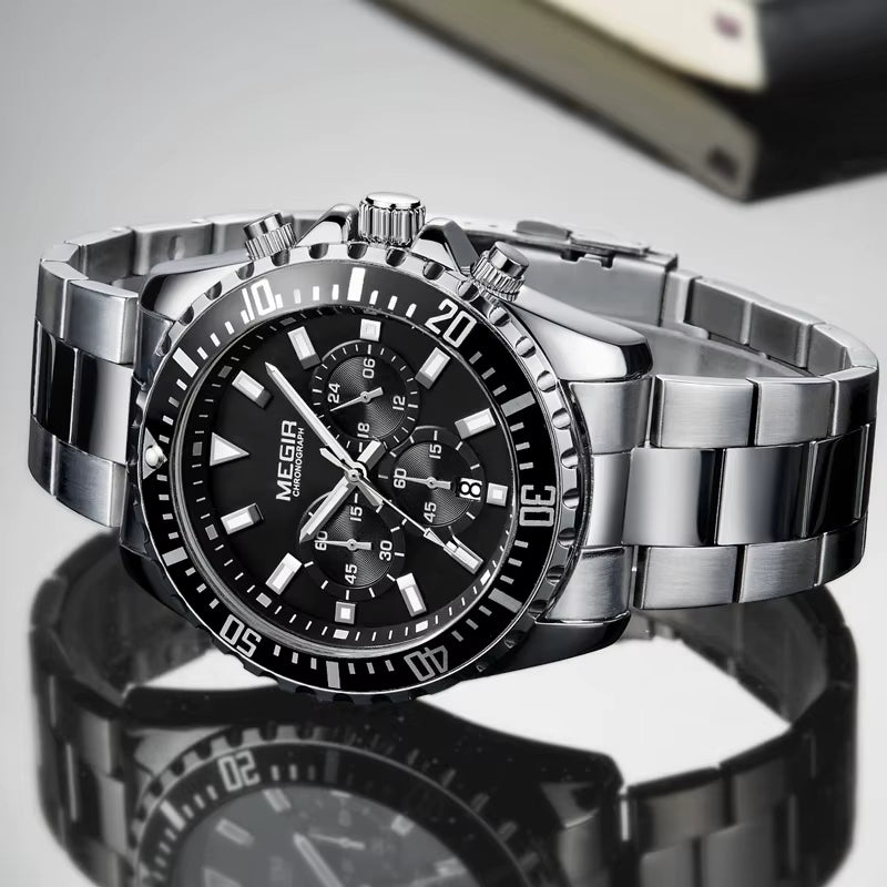 Luxury Chronograph Formal Watch – Stainless Steel