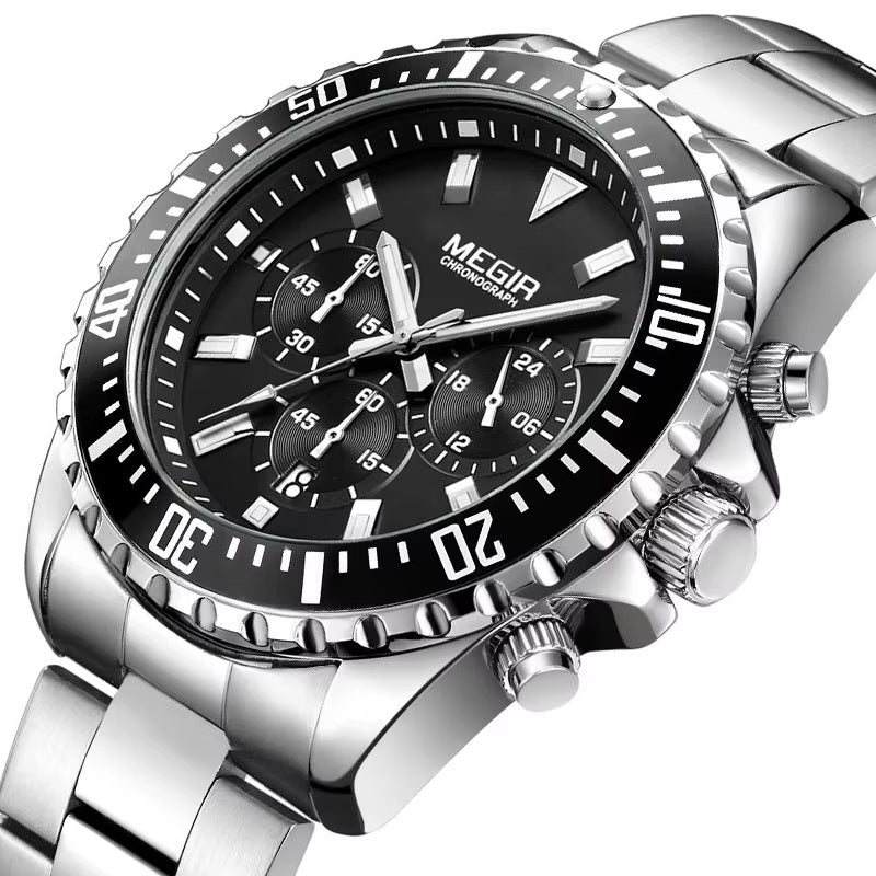 Luxury Chronograph Formal Watch – Stainless Steel