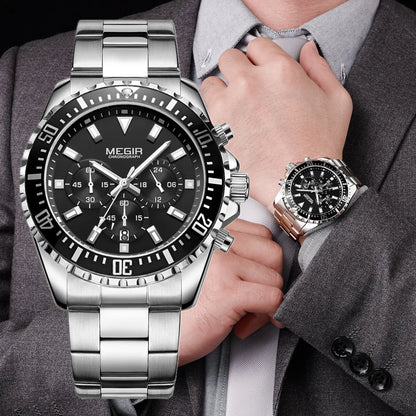 Luxury Chronograph Formal Watch – Stainless Steel