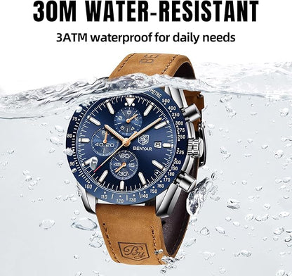 Mens Watch 100M Waterproof