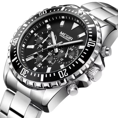 Luxury Chronograph Formal Watch – Stainless Steel